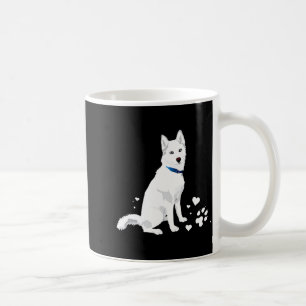 Caneca De Café Lindo Husky Siberiano Branco Doce Cachorro de Neve