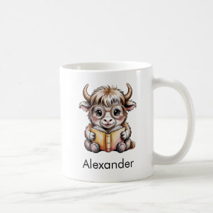 Caneca De Café Lindo Iaque Lendo um Livro Personalizado