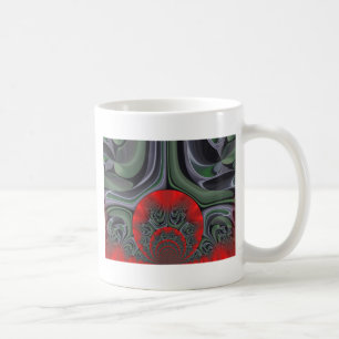 Caneca De Café Lindo Impresso de Arte Aurora Vermelha