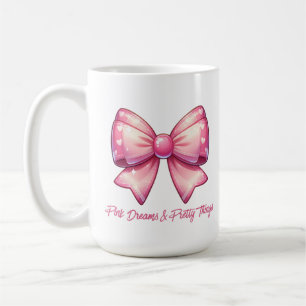 Caneca De Café Lindo Laço Rosa - Sonhos Cor-de-Rosa & Coisas Boni