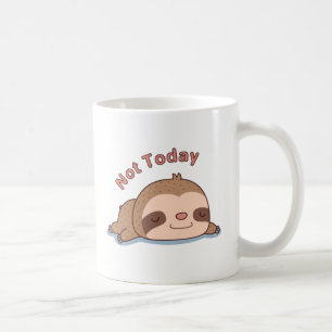 Caneca De Café Lindo Não Hoje Preguiça Descansando