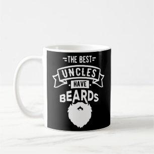 Caneca De Café Lindo Os Melhores Tios Têm Barbas Impressão