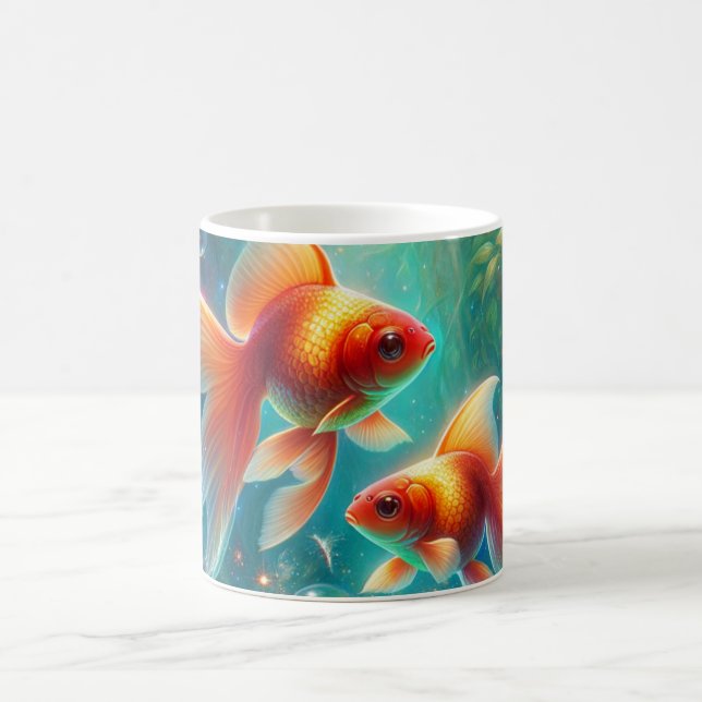 Caneca De Café Lindo Peixe Dourado Nowruz (Centro)