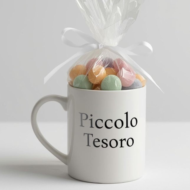 Caneca De Café Lindo Presente Chic de Lembrança para Chá de Bebê (Piccolo Tesoro - Chic Baby Shower Favor and Keepsake Mug)