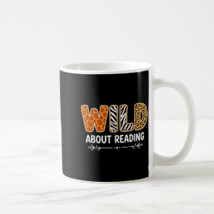 Caneca De Café Lindo selvagem sobre leitura de animais da savana