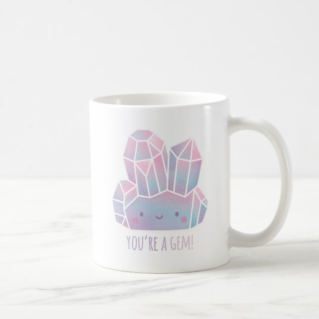 Caneca De Café Lindo Você É Uma Jóia Positividade (Direita)
