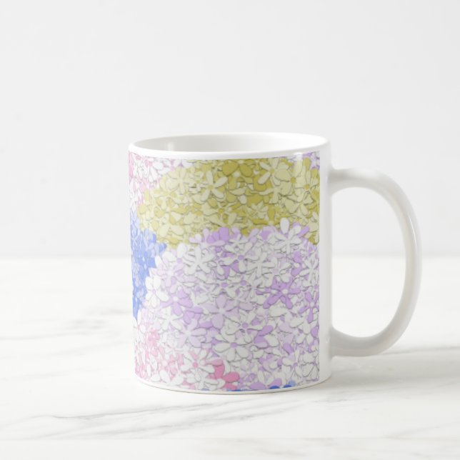 Caneca De Café Lindos Campos De Hydrangeas (Direita)
