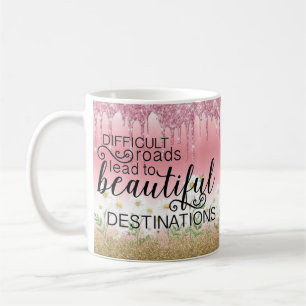 Caneca De Café "Lindos Destinos" - Mug Inspiracional
