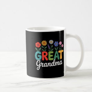 Caneca De Café Lindos flores silvestres avó floral dia das mães ó