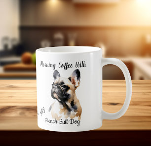 Caneca De Café Lindos French Bull Sandy Browns Personalizar