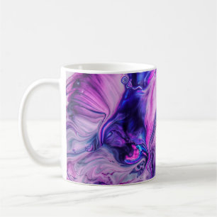 Caneca De Café Lindos roxos roxos Suavizados Fundo Suave