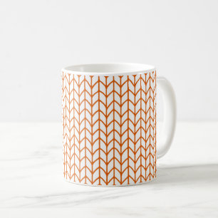 Caneca De Café LINE Dourada KNIT White Mug