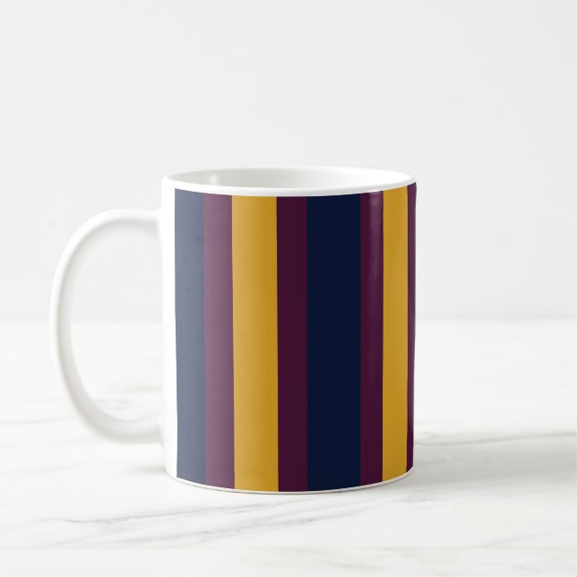 Caneca De Café Lineas Azul (Esquerda)