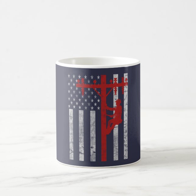 Caneca De Café Lineman americano (Centro)