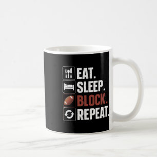 Caneca De Café Lineman Art For Men Jogadora De Futebol Feminina