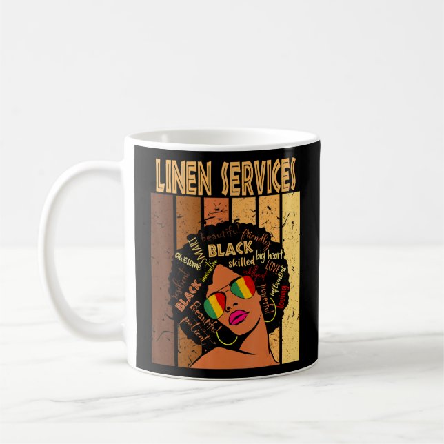 Caneca De Café Linen Services Afro-Americano Black History (Esquerda)