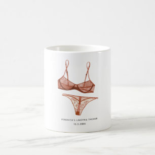 Caneca De Café Lingerie Blush Nupcial