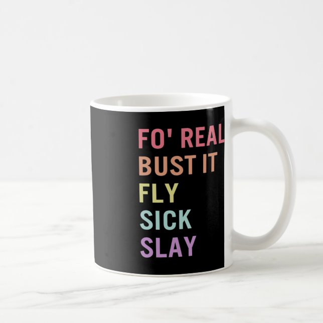 Caneca De Café Linguagem De Sinais Para Realmente Bust Ti SLA Tch (Direita)