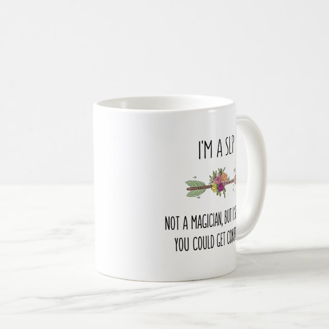 Caneca De Café Linguagem SLP Patologista Gift Coffee Mug (Frente Esquerda)