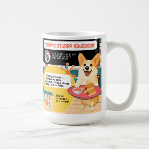 Caneca De Café LINGUIÇAS GORDAS DO DENNY'S Receita do Museu de Ar