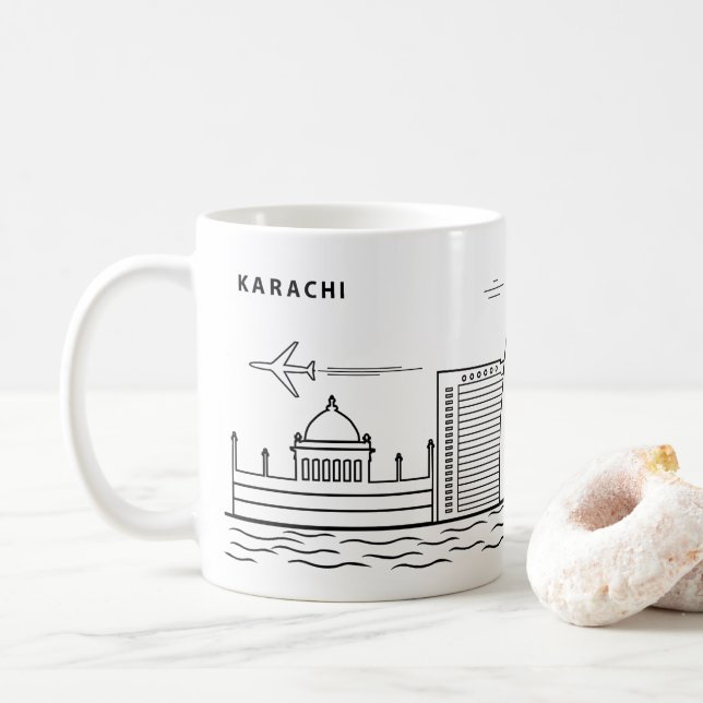 CANECA DE CAFÉ LINHA ARTE DE KARACHI (Com Donut)
