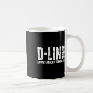 Caneca De Café Linha D A Quarterbacks de futebol Lineman T