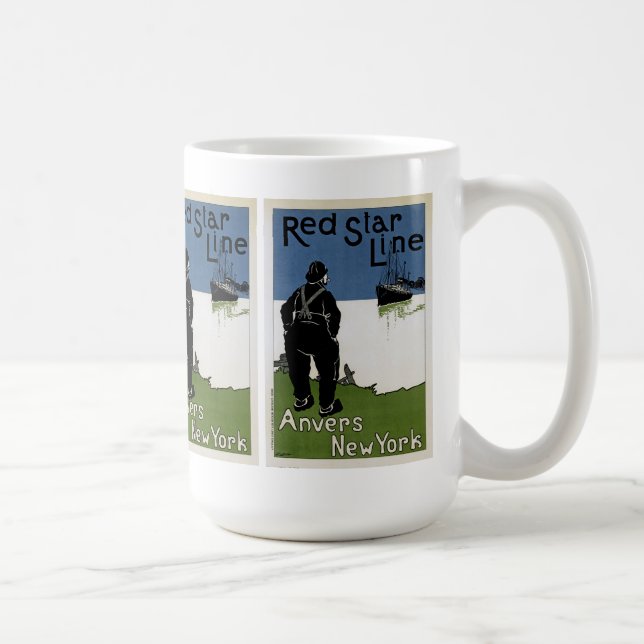 Caneca De Café Linha da Estrela Vermelha (Direita)