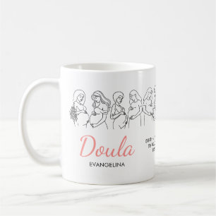 Caneca De Café Linha de Arte de Nascimento Pós-Parto Parteira Dou