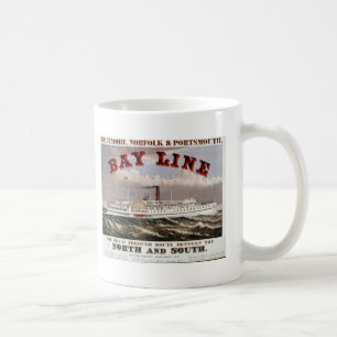 Caneca De Café Linha de baía - o excelente através da linha