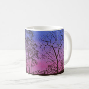 Caneca De Café Linha de Cerca Antiga