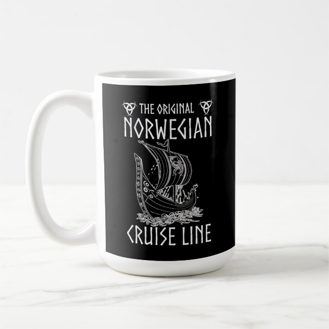 Caneca De Café Linha de Cruzeiro Norueguesa Original - Voz Nostál (Esquerda)