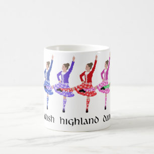 Caneca De Café Linha de Dança das Terras Altas Escocesas