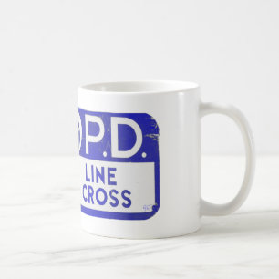 Caneca De Café Linha de polícia sinal de Nova Orleães NOPD - az