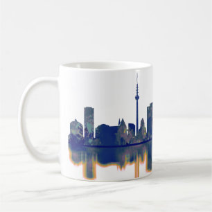 Caneca De Café Linha do horizonte de Leipzig