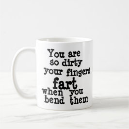 Caneca De Café Linha Fingers de Farty