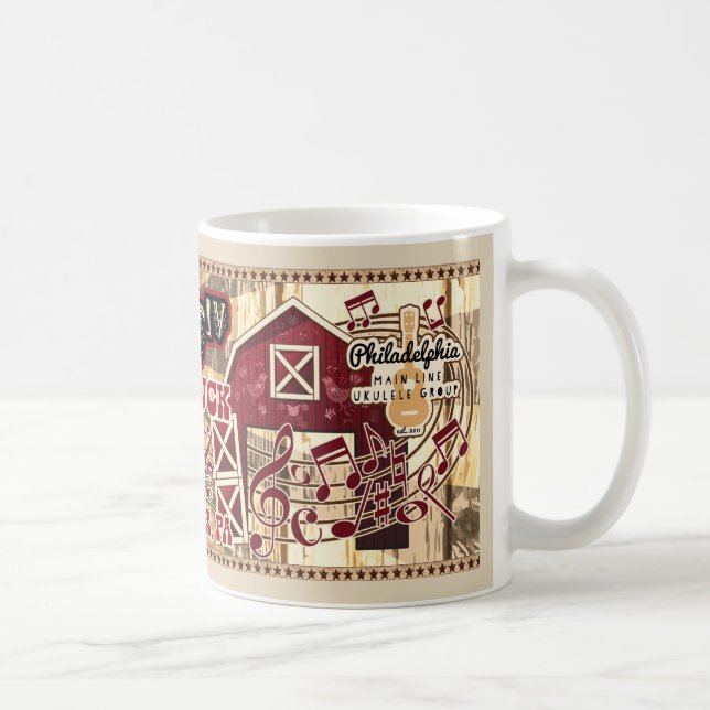 Caneca De Café Linha principal Ukulele Barnfest IV de (Direita)