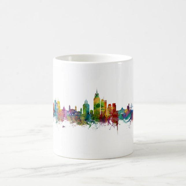 Caneca De Café Linha Skyline do Alabama (Centro)