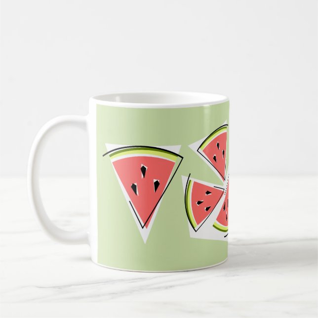 Caneca De Café Linha Verde de Melancia (Esquerda)