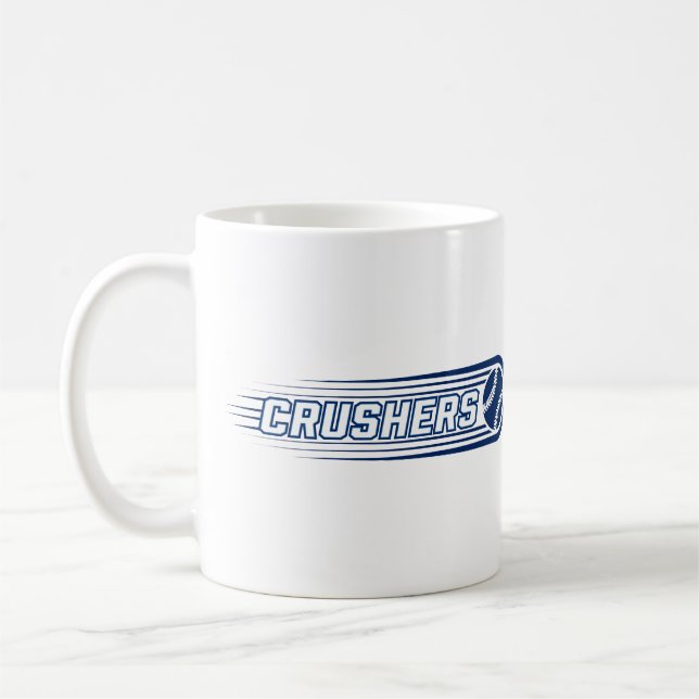Caneca De Café Linhas azuis do KC Crushers (Esquerda)