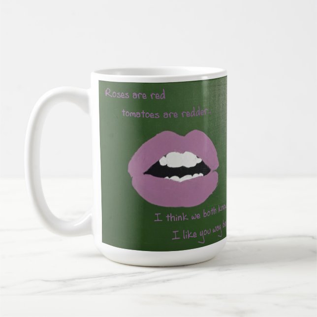 Caneca De Café Linhas Clichês para o Dia dos Namorados (Esquerda)