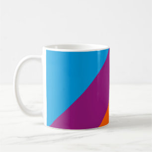 Caneca De Café Linhas coloridas