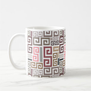 Caneca De Café linhas coloridas artísticas abstratas modernas