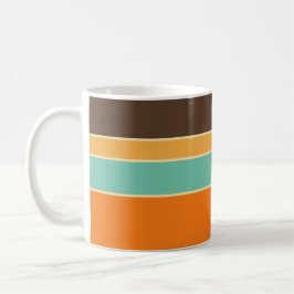 Caneca De Café Linhas de estilo retrorreflector horizontal colori