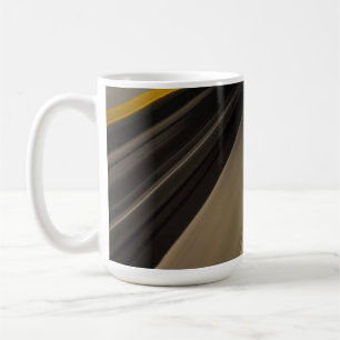 Caneca De Café Linhas de Movimento Douradas
