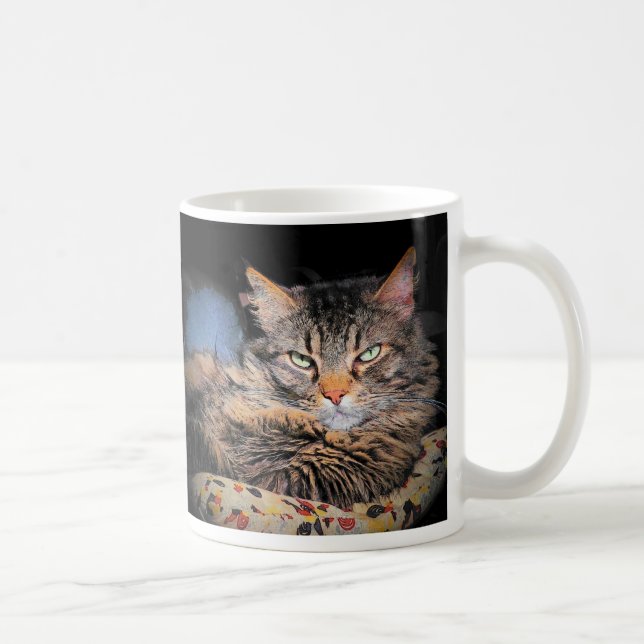 Caneca De Café Linhas de Separação de Cat Inválidas #1 (Direita)