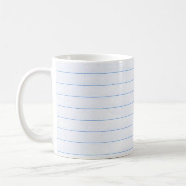 Caneca De Café Linhas de textura de papel para notebooks (Esquerda)