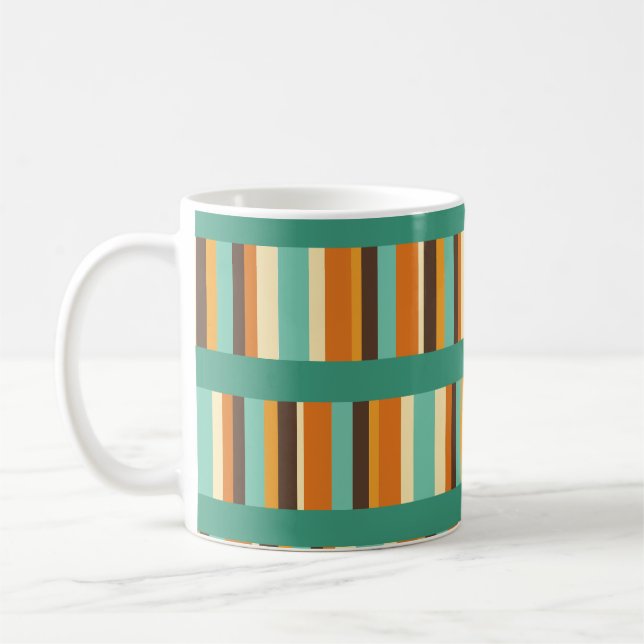 Caneca De Café Linhas de tiras de café Mug (Esquerda)