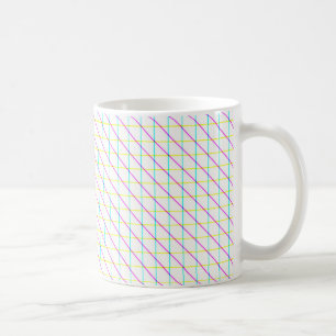 Caneca De Café Linhas Diagonais