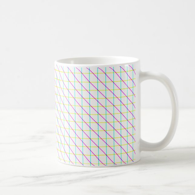 Caneca De Café Linhas Diagonais (Direita)