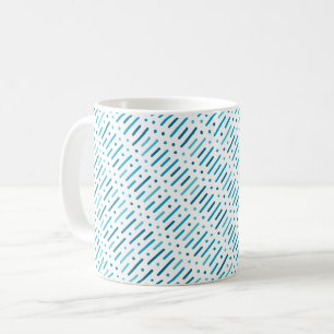 Caneca De Café Linhas e teste padrão de pontos coloridos